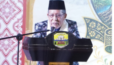 Wakil Gubernur Jambi Abdullah Sani menekankan pentingnya peran adat jaga persatuan warga dalam menjaga ketenteraman wilayah.(poto: istimewa).
