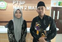 Kautsar Ratu Bilqis, seorang siswi MAN 2 Mataram kelas XI Sainkes 3.(poto: radarntb.com).