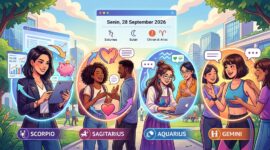 Sejumlah zodiak beruntung hari ini diprediksi bakal merasakan limpahan energi positif saat mengawali pekan pada Senin, 28 September 2026.( ilustrasi poto: AI).