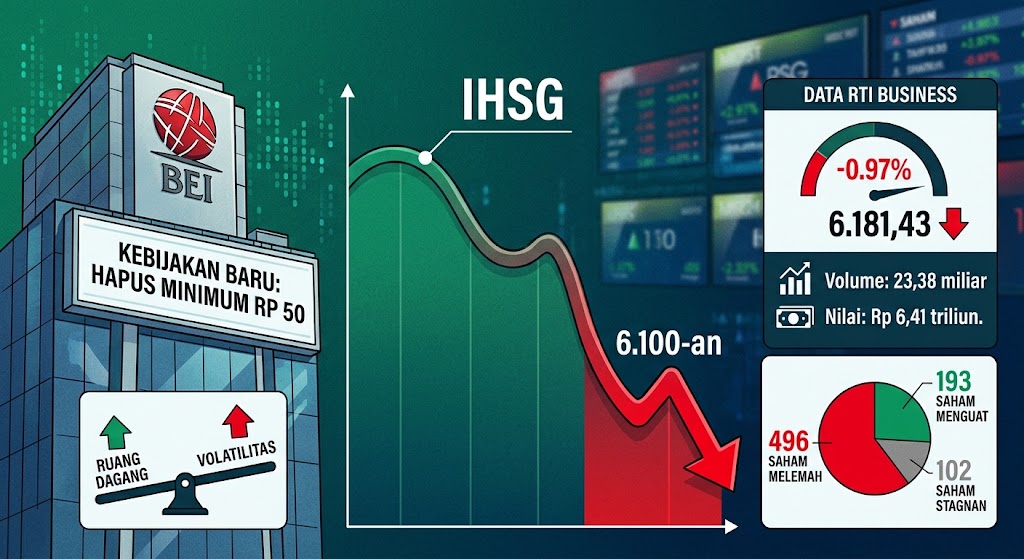 Ilustrasi Harga IHSG.(poto: AI).