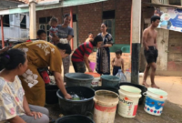 Perumda Tirta Batanghari memperpanjang jam pengaliran air bersih hingga 24 jam untuk mengatasi dampak kemarau panjang di Kabupaten Batang Hari.( poto: istimewa).