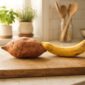 Ubu jalar Versus pisang, mana yang lebih baik untuk gula darah.(poto: AI).