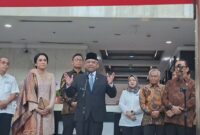 Presiden Prabowo Subianto resmi melantik Suahasil Nazara Menteri Keuangan baru di Istana Kepresidenan Jakarta pada Senin (14/9/2026).(poto: kompas.com).