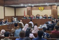 Sidang perkara dugaan korupsi kuota haji tambahan 2023-2024 di Pengadilan Tipikor Jakarta Pusat, Selasa (15/9/2026).(poto: kompas.com).