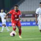 Penyerang andalan Timnas Vietnam Nguyen Xuan Son mengalami cedera saat melakoni laga pembuka melawan Filipina di FIFA ASEAN Cup 2026, Sabtu (26/9/2026) di Si Jalak Harupat, Soreang, Kabupaten Bandung.(poto: kompas.com).