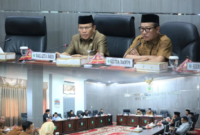 Dewan Perwakilan Rakyat Daerah Kota Sungai Penuh melaksanakan rapat bamus dprd sungai untuk menyusun agenda kerja Masa Persidangan I Tahun 2026 pada Selasa (15/09).(poto: oegopost.id0.