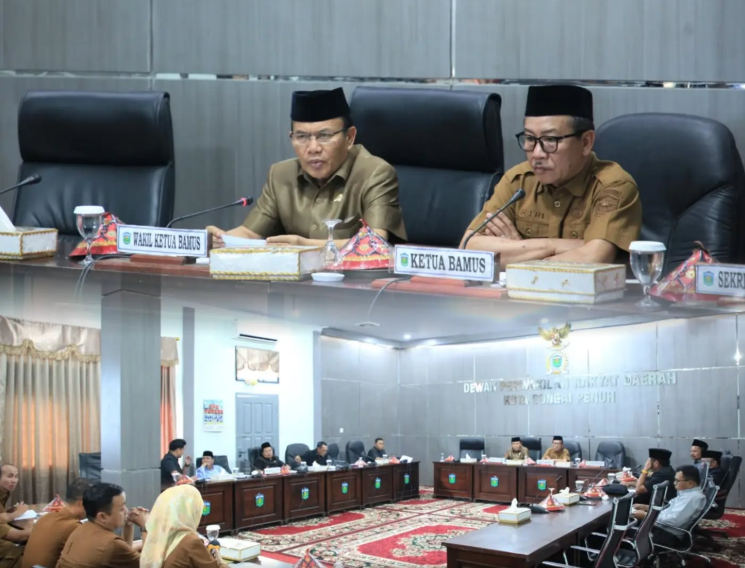 Dewan Perwakilan Rakyat Daerah Kota Sungai Penuh melaksanakan rapat bamus dprd sungai untuk menyusun agenda kerja Masa Persidangan I Tahun 2026 pada Selasa (15/09).(poto: oegopost.id0.