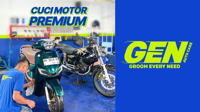 Layanan cuci motor GEN Autocare kini resmi beroperasi untuk melayani perawatan kendaraan masyarakat di Kabupaten Kerinci dan Kota Sungai Penuh.(poto: oegopost.id).