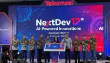 Peresmian program inkubasi startup NextDev ke-12 bertema AI-Powered Innovations yang digelar Telkomsel di Cikini, Jakarta Pusat.