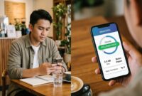 Ilustrasi: Pelanggan memeriksa fitur rollover kuota internet di ponsel tanpa beban biaya tambahan tarif paket data.(poto: AI).