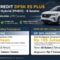 Infografis skema kredit DFSK E5 Plus OTR Jakarta Rp 499 juta dengan opsi uang muka ringan dan cicilan mulai Rp 7 jutaan.(poto: AI).
