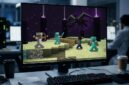 Simulasi empat agen AI Gemini saat berkoordinasi melawan Ender Dragon di game Minecraft.(poto: oegopost.id).