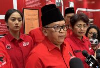 Sekretaris Jenderal PDI-P Hasto Kristiyanto.(poto: kompas.com).