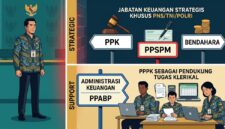 PPPK tidak dapat menjabat PPK/PPSPM, tetapi bisa sebagai PPABP dan Staf Keuangan untuk tugas klerikal.(poto: AI).